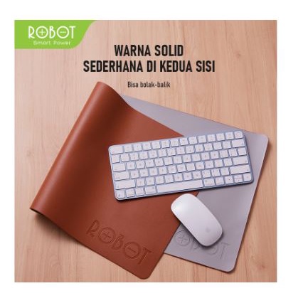 Mouse pad robot extended 70x30 cm double side PU water dust proof for office gaming rp06 rp-06 - Alas Mousepad mat 700x300 mm