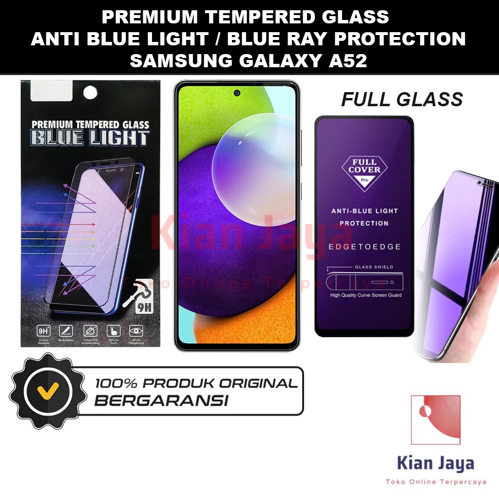 Tempered Glass Samsung Galaxy A52 Anti Blue Light Hp Temper Anti Gores