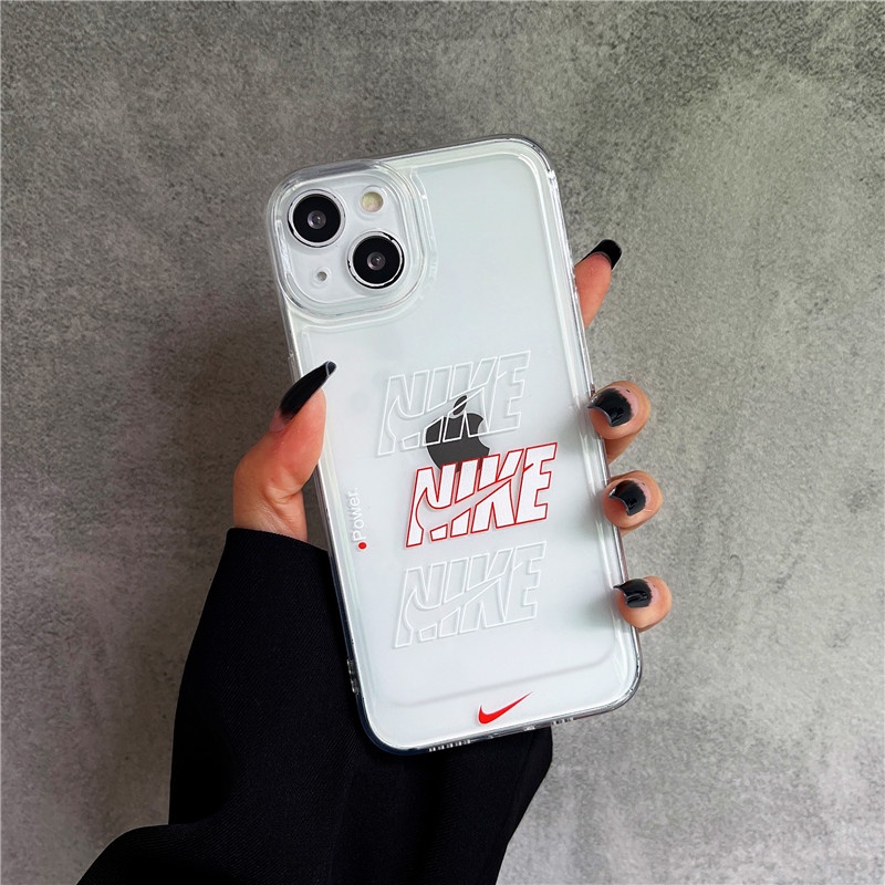 Soft Case Silikon TPU Transparan Motif Nama Terkenal Untuk iPhone 13Pro MAX 12Pro MAX 11Pro MAX 7 8 Plus X XS MAX XR