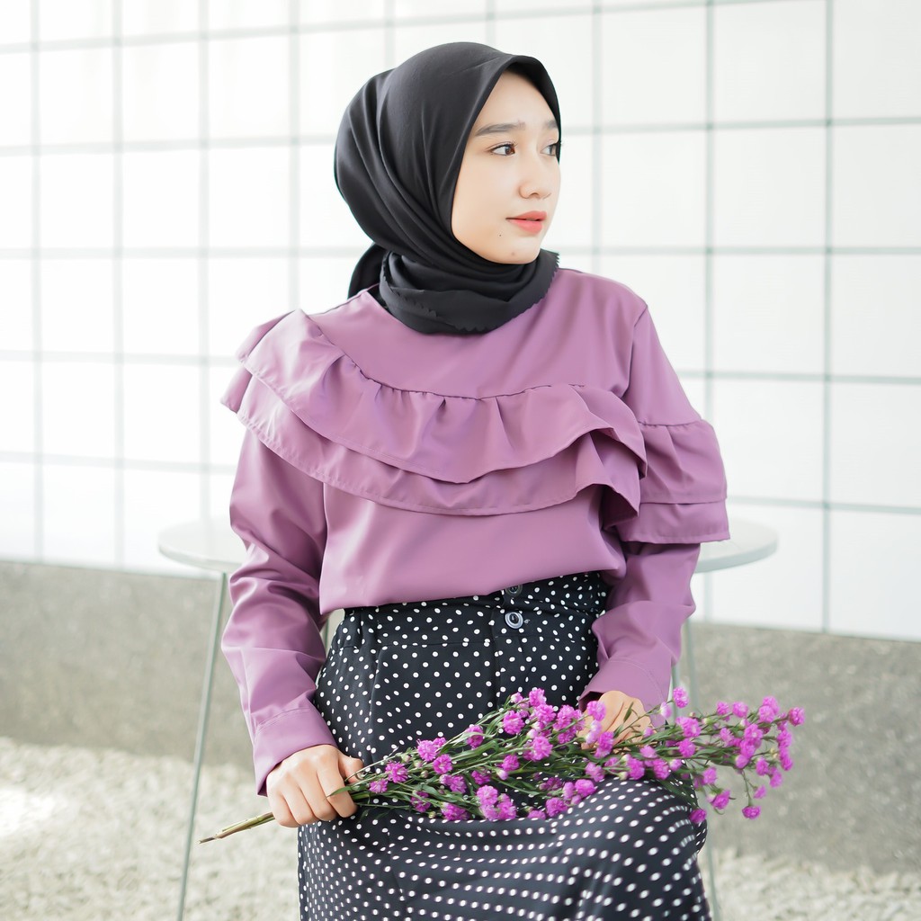 LF |Narina Blouse|Baju Atasan Wanita|Fashion Muslim
