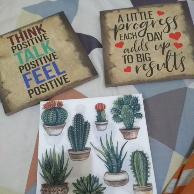 Walldecor Home Family Quotes Kata Motivasi 20x20cm Pajangan Hiasan Dinding Shabby Chic