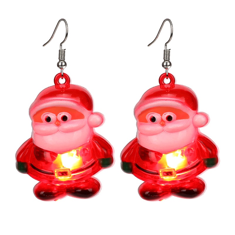 Anting Drops Desain Pohon Natal Santa Claus Reindeer Snowman Shining Untuk Hadiah