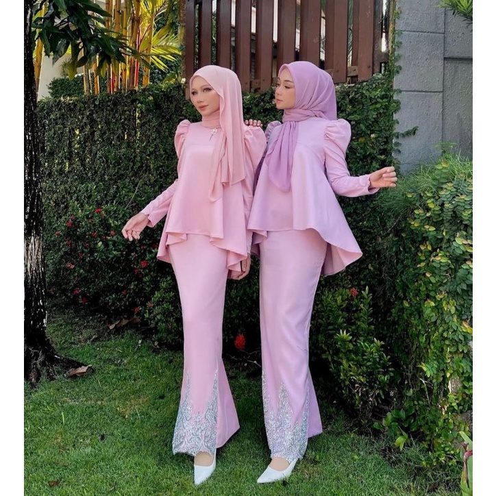 Vini One set /Baju muslimah/ baju pesta/baju akad/baju tunangan