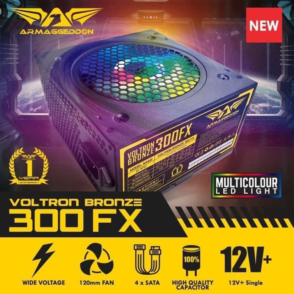 PowerSupply Armaggeddon Bronze Voltron 300FX - PSU 80+ Led RGB