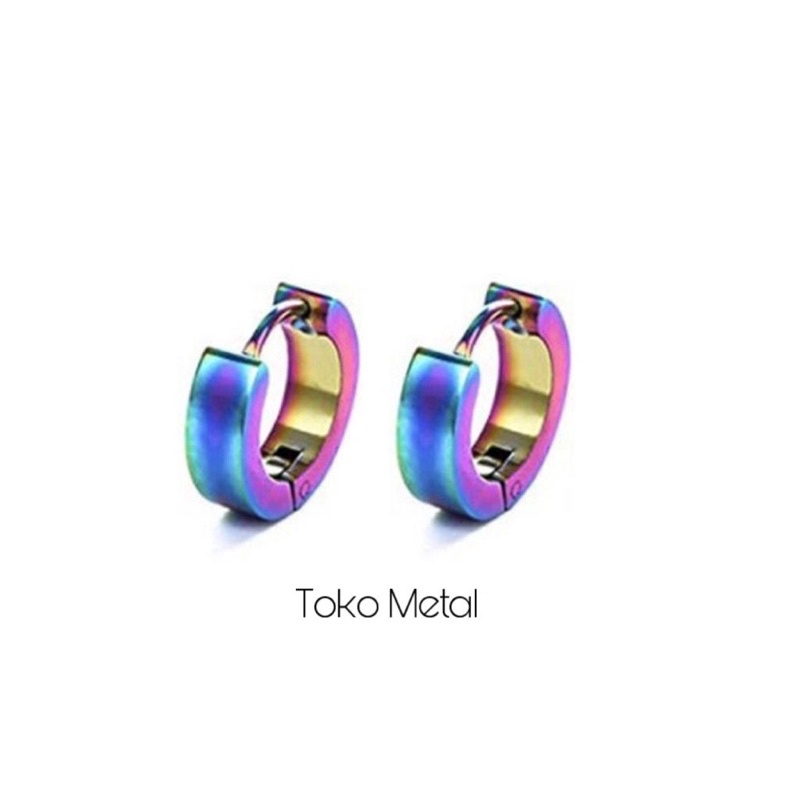 Anting Titanium Tindik Pria dan Wanita 1 Pasang [ Toko Metal ]