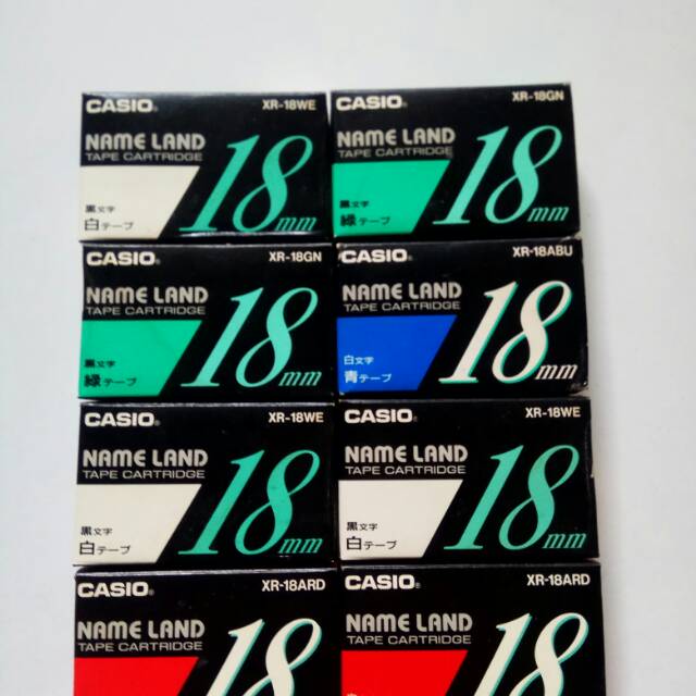 

Tape cartridge Label printer Casio 18mm