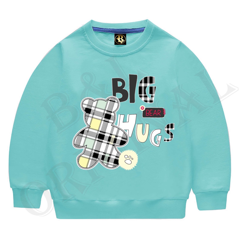 BS//COD//BAJU KAOS ANAK BIG HUGS TANGAN PANJANG GOOD QUALITY