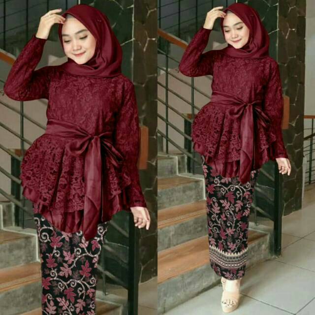 SET KINANTI BATIK/SET BROKAT / SETELAN BATIK BROKAT CANTIK SURABAYA