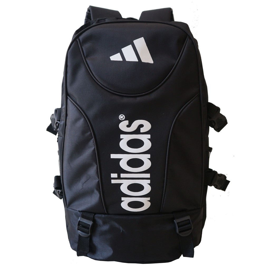 Tas Ransel BagPack Hitam Adidas Sporty Sekolah Olahraga Cowok Cewek