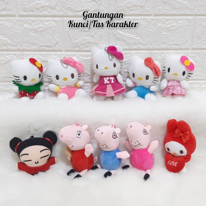 Gantungan Kunci Karakter Gantungan Tas Lucu Gantungan Karakter Nailong Dino kuning