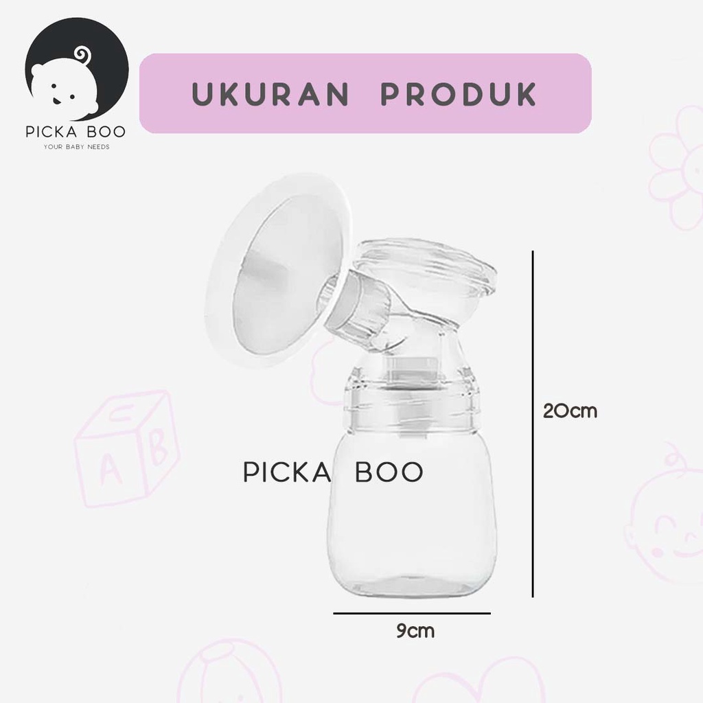 PICKA BOO Pompa ASI Portable Mudah Dibawa Kemana Saja FREE Dot dan Kabel USB