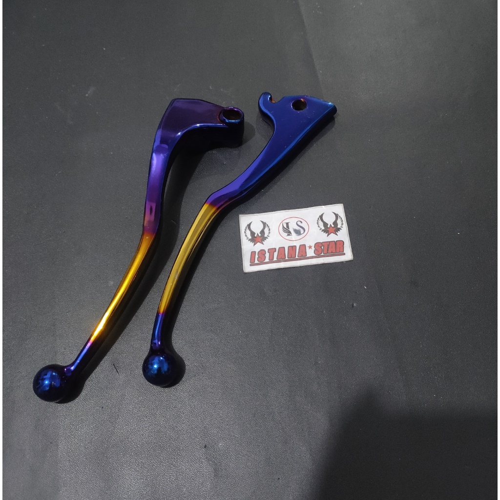 Handle Rem TWOTONE Old Vixion Dan NVA NVL Vixion New PLUSS SPION TANGKAI BLUE XX CARBON