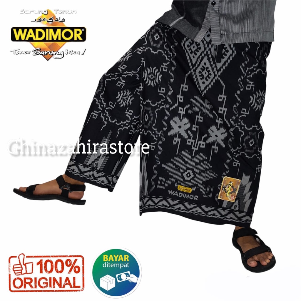 Sarung Celana Dewasa Motif Bali Hitam Wadimor Original