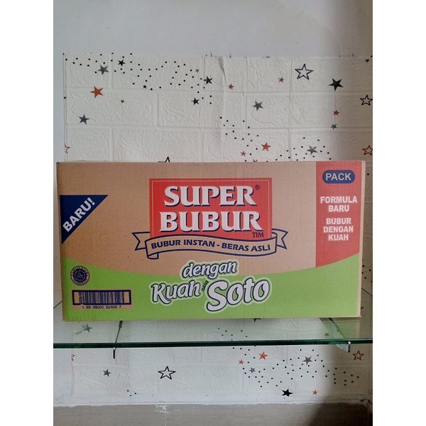 

Super Bubur Dengan Kuah Soto1 dus isi 40 pcs x 46 gr