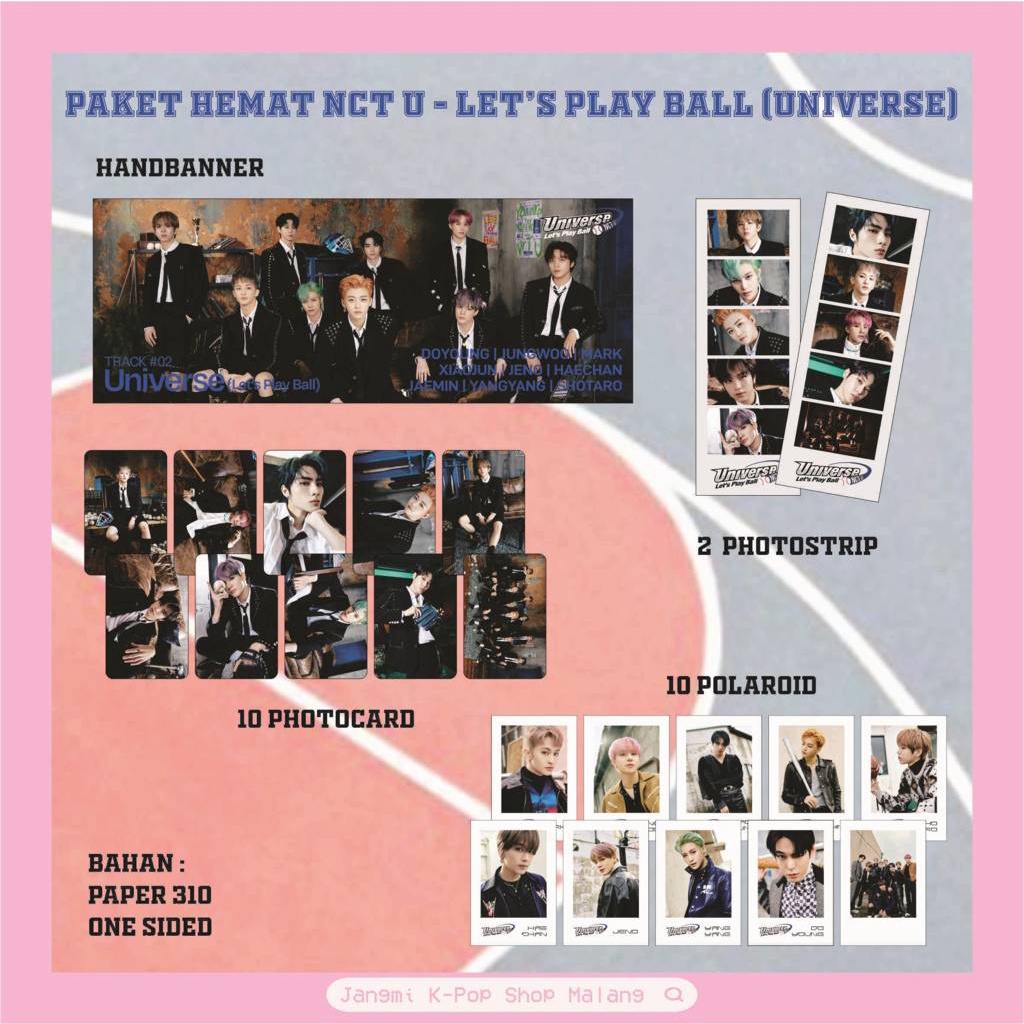 Fankit NCT U - Let's Play Ball (Universe) | NCT 2021 Universe | Fankit NCT | Paket NCT | Merchandise