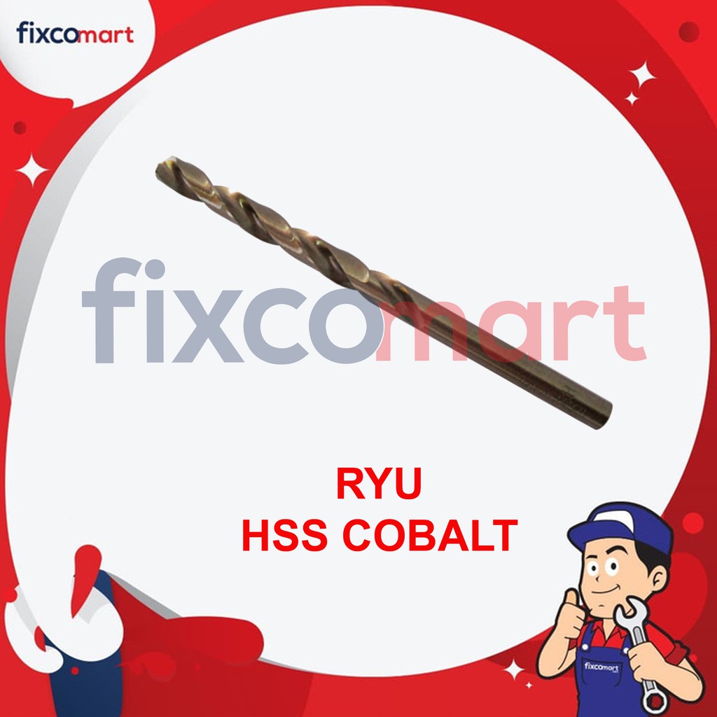 RYU HSS Cobalt / Mata Bor Stainless 10.0 - 13.0 MM - Satuan