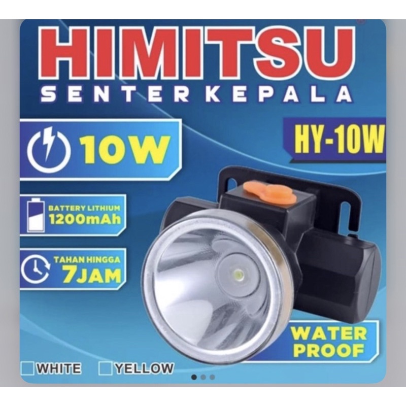 Senter Kepala Cas Himitsu 10watt