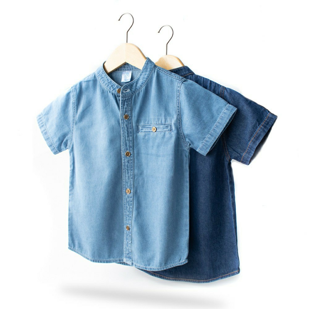 KEMEJA CALVIN Kemeja Jeans Anak 2-8 Tahun  Atasan Anak Laki-laki Kemeja Anak