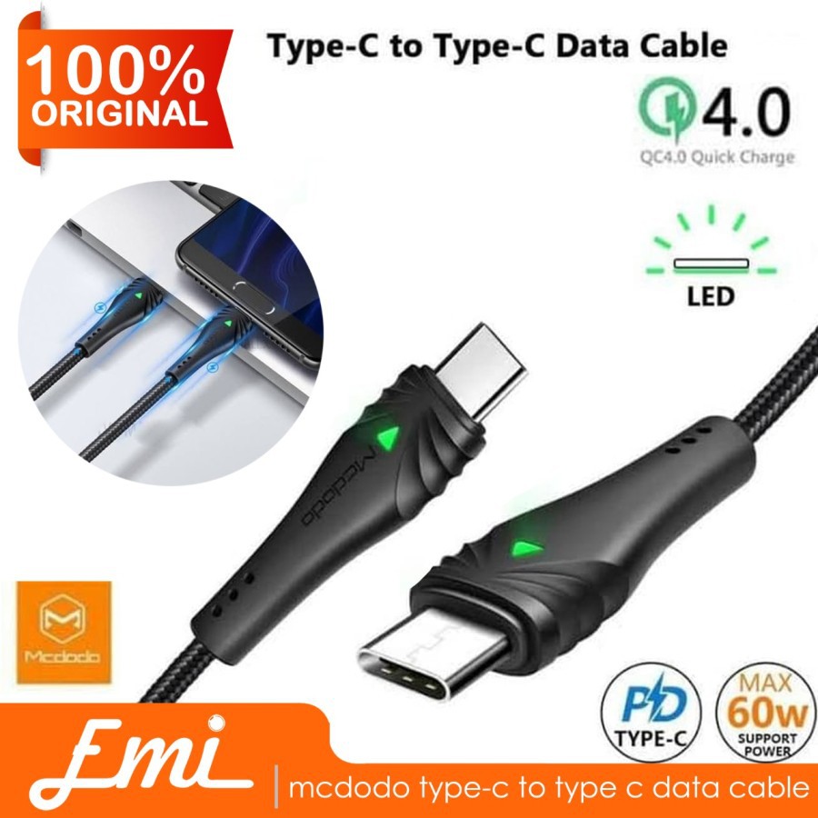 Kabel Cable Charger Fast Charger USB Type C QC4.0 3A 60W 2 Meter