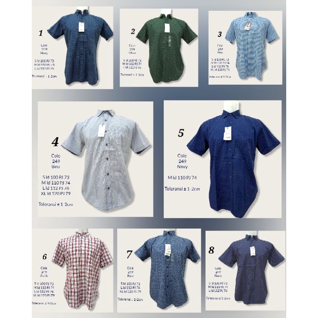 KEMEJA PRIA LENGAN PENDEK COLE