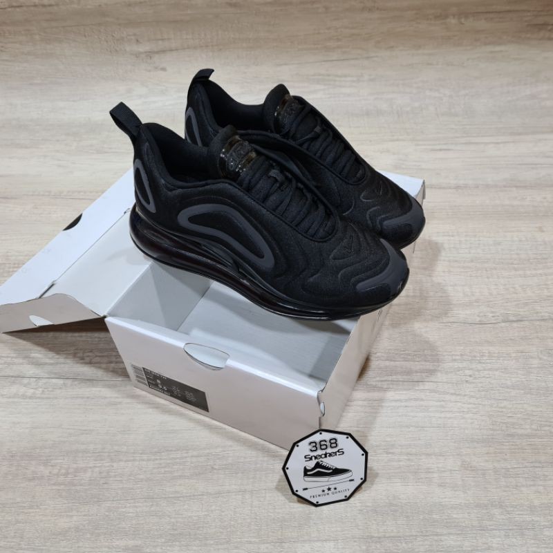 Sepatu Pria N*ke Air Max 720 Triple Black X