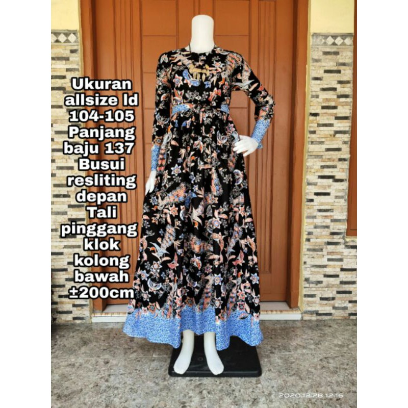 Gamis batik ( COD ) bayar ditempat