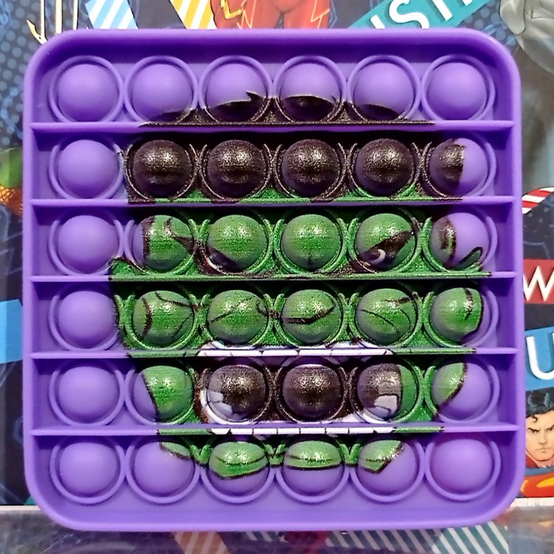 Pop It Captain America Viral Push Pop Bubble Fidget Maiman Pop It-Hulk ungu