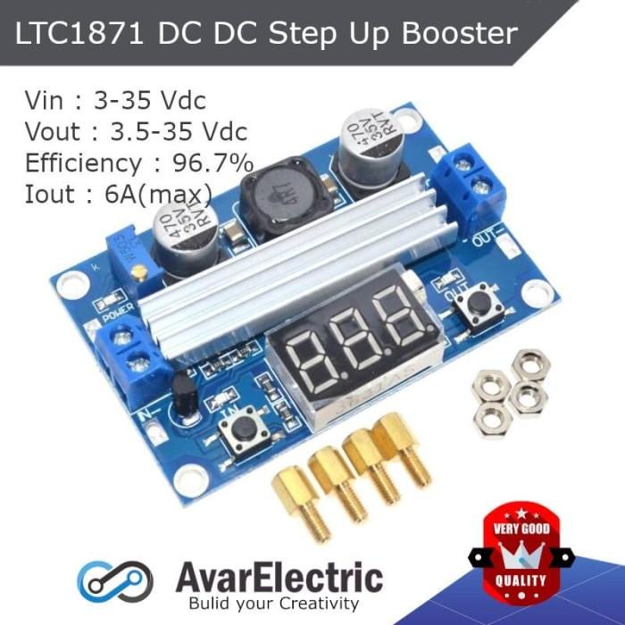 Voltmeter Ltc1871 Dc Dc Step Up Booster Converter Ltc 1871 Led Voltmeter Module