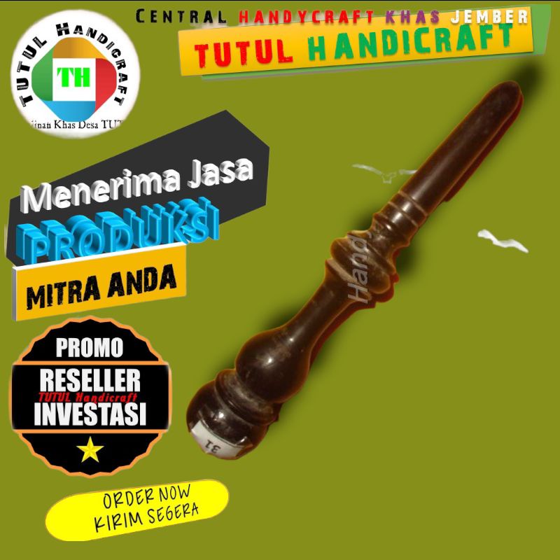 Alat pijat kayu STIGI LAUT HITAM model propil 01
