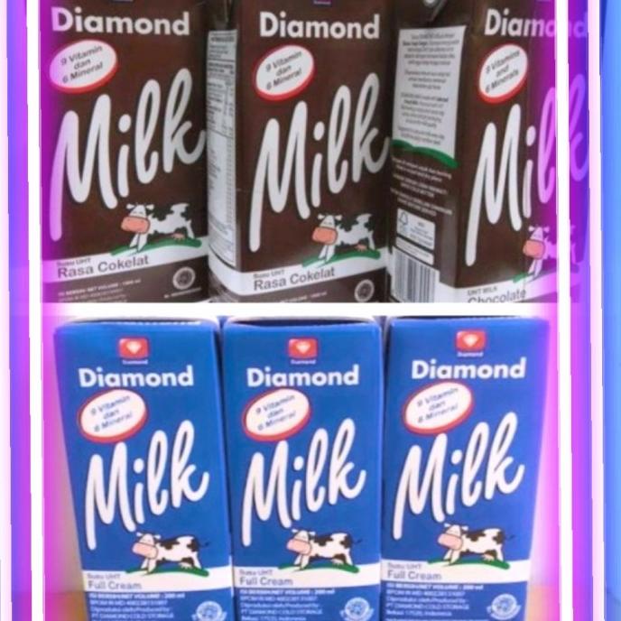 

BISA BAYAR DITEMPAT Susu UHT Diamond 1 karton 12 pcs 1 liter - Coklat
