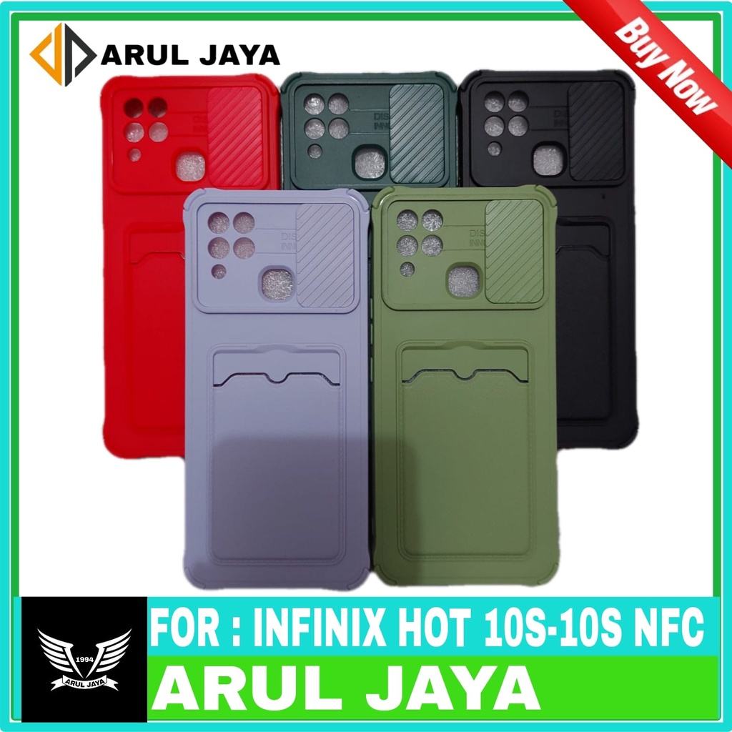 Case Infinix Hot 10S-10NFC Slide Camera and Slot Card Full Color