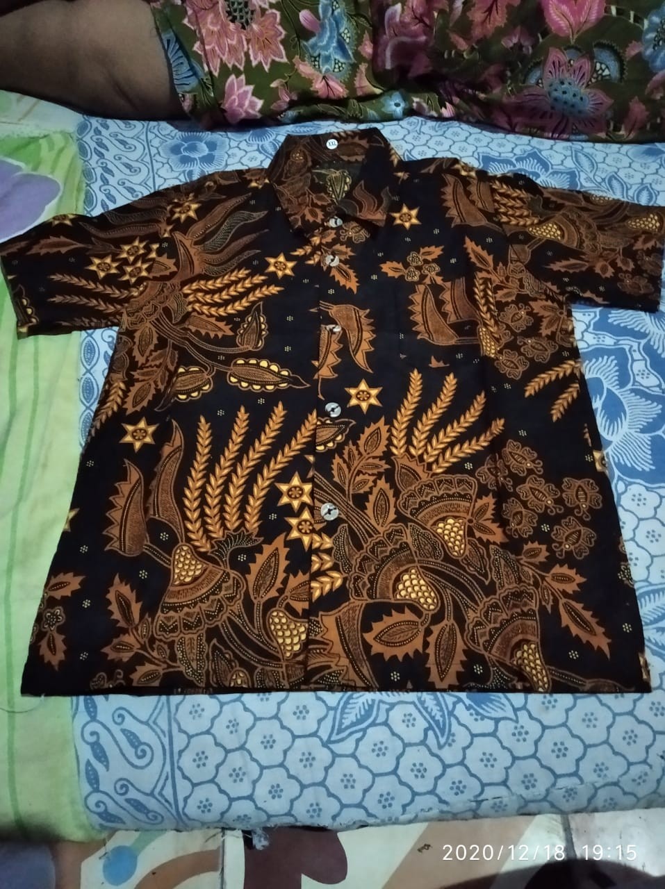 Batik Couple Keluarga Sania Ruffle Ori Ndoro Jowi Dnt Manggar Sogan