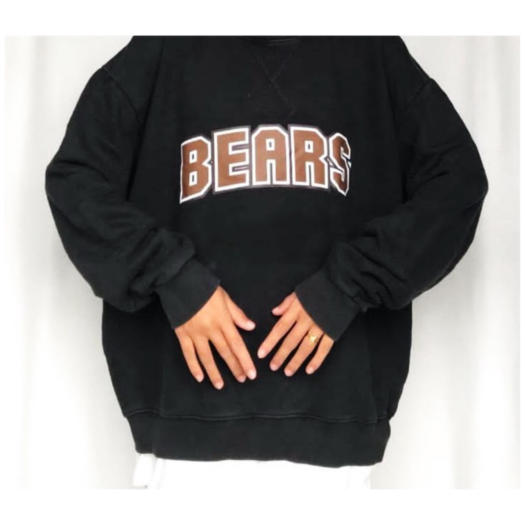 Bears Sweater Wanita - Sweater Oversize Crewneck