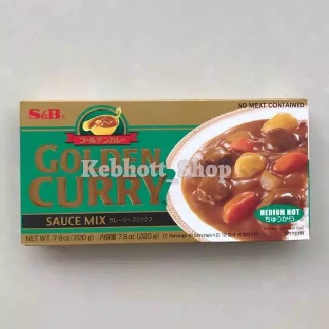 

S&B Golden Curry Sauce Mix Medium Hot 220 gr | S & B Bumbu Saus Kari