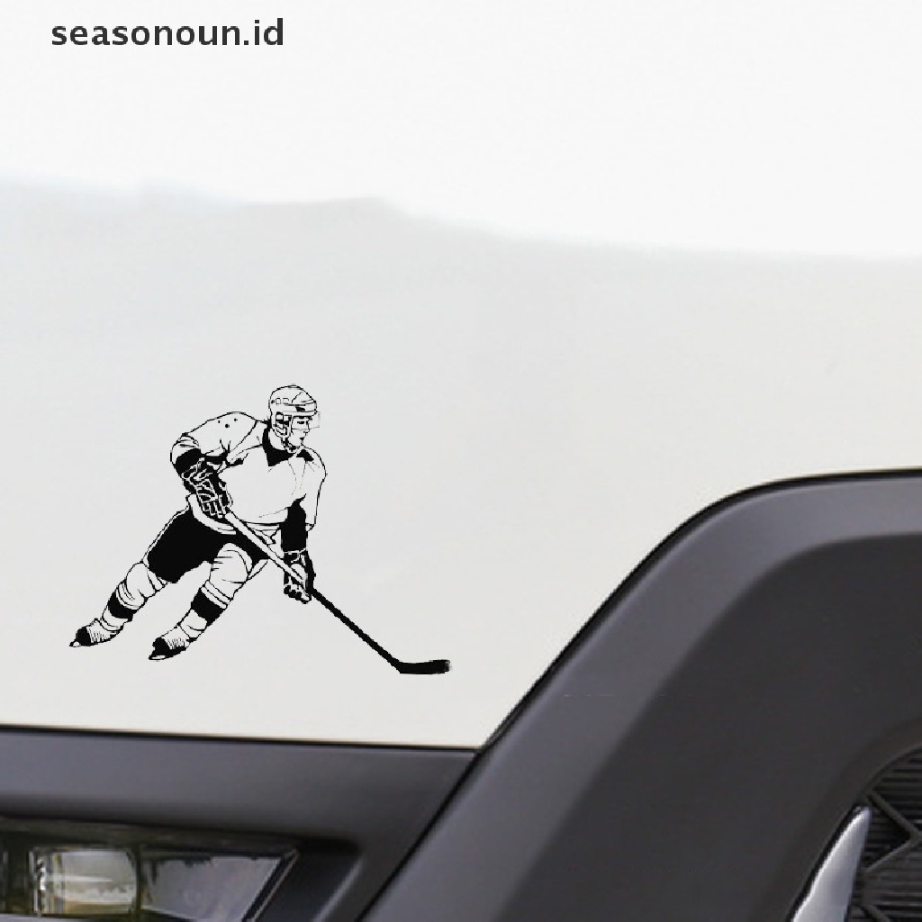 (seasonoun) Stiker Vinyl Anti Air Motif Hockey Untuk Bumper / Jendela Mobil / Truk