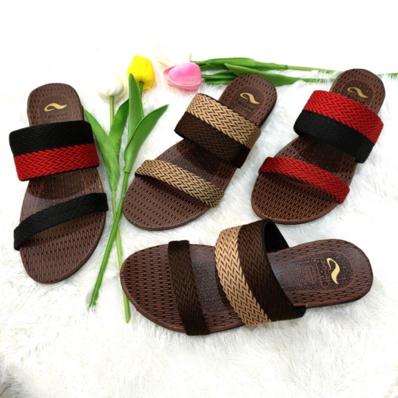 sandal wanita murah turki rajut ban 2 (2 warna) Felonie SC 01