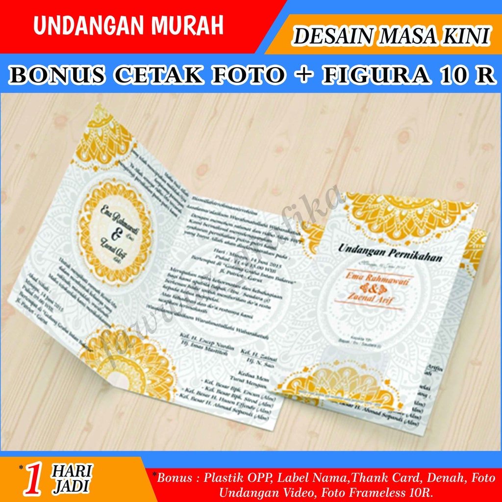 undangan, undangan pernikahan, undangan murah, undangan rustic, undangan jasmine, undangan kekininan