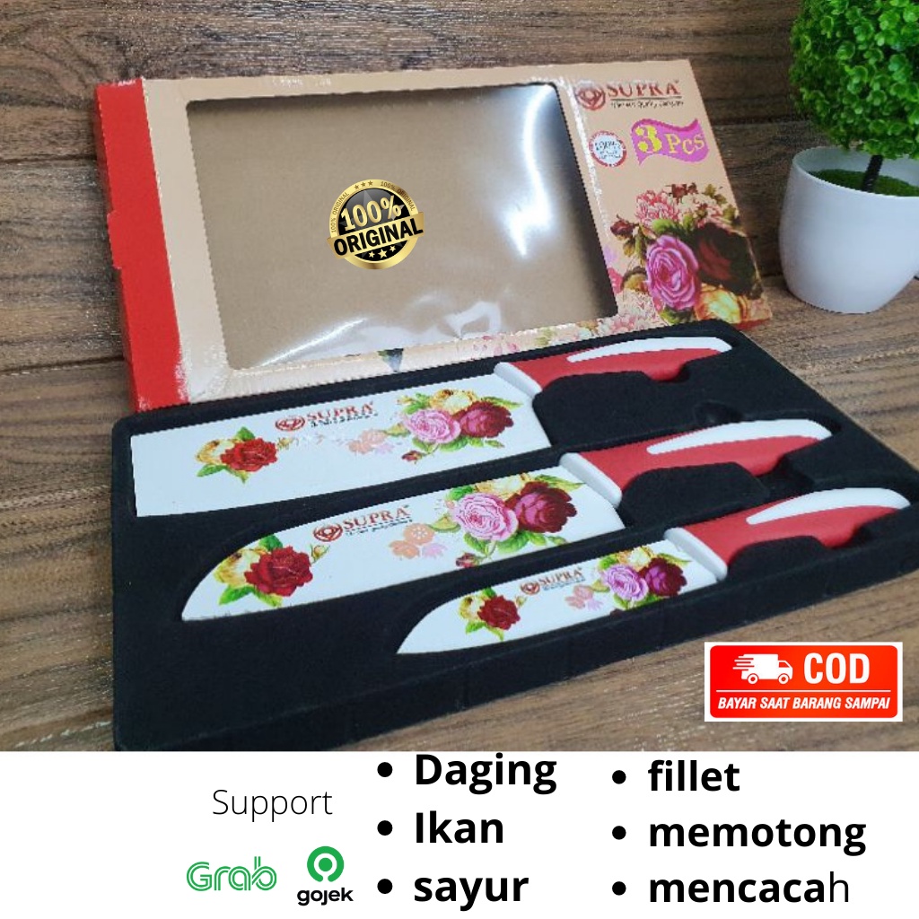 pisau dapur super tajam pisau daging super tajam potong pemotong piso dapur set fillet filet import 