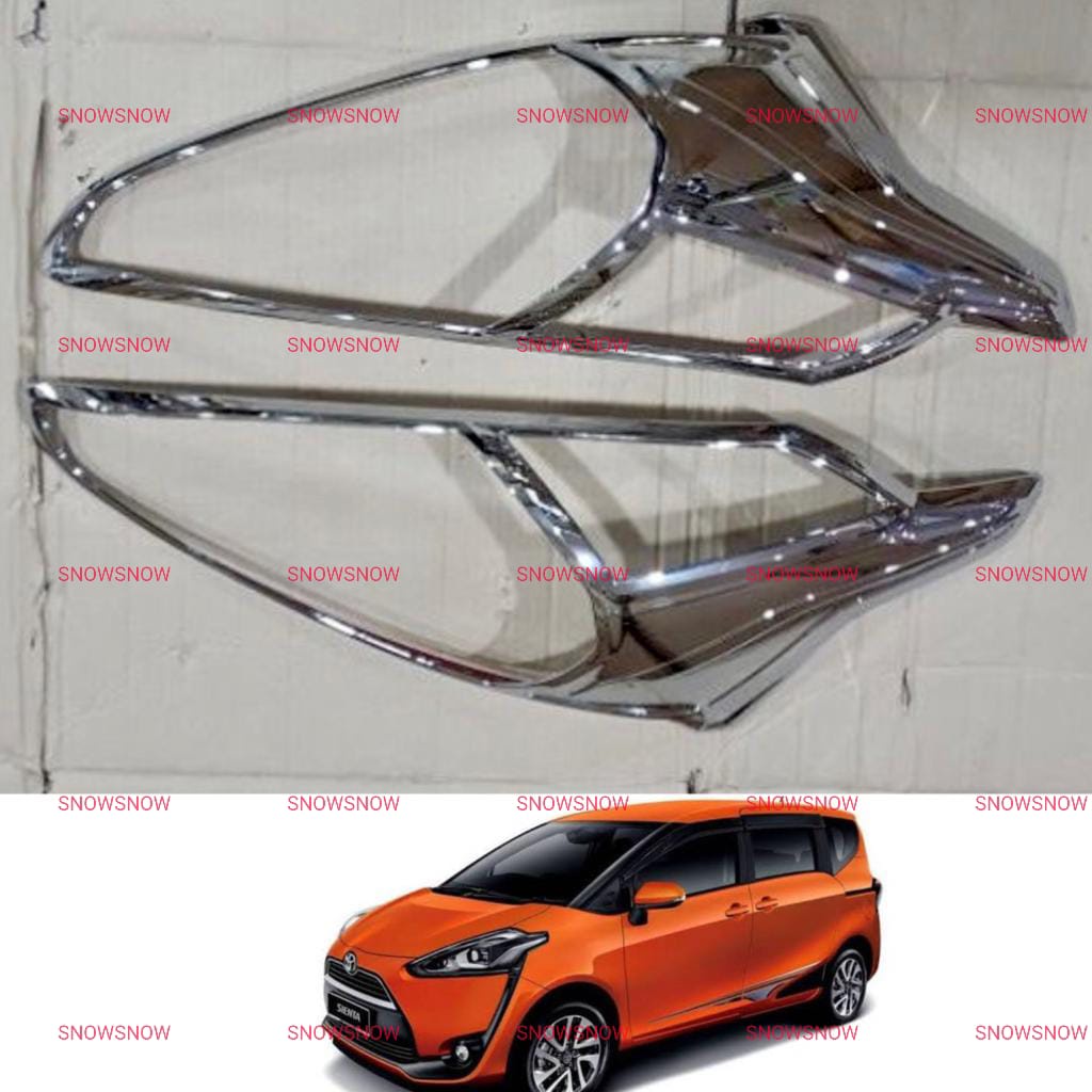 Garnish Lampu Depan Toyota Sienta 2016 2022 Chrome