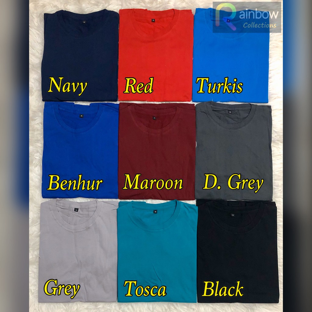 Kaos polos pria pendek | Kaos oblong cotton combed 30s | kaos distro pria berkualitas