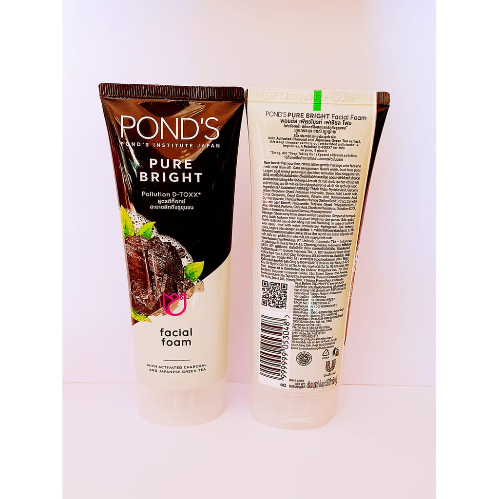 Pond's Ponds Pure Bright Facial Foam 50gr 100 gr - Variant