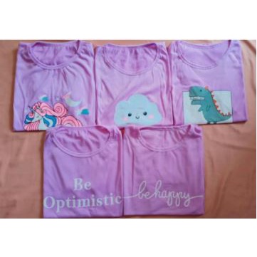 HOPYLOVY - Kaos Tumblr Tee Wanita Lilac Edition Lengan Pendek Purple
