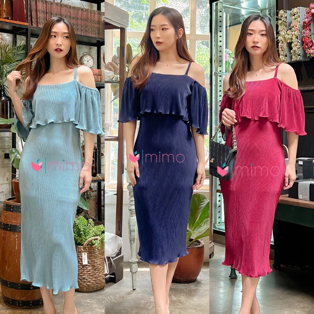 Jingyi Pleats Dress - Christmast Collection