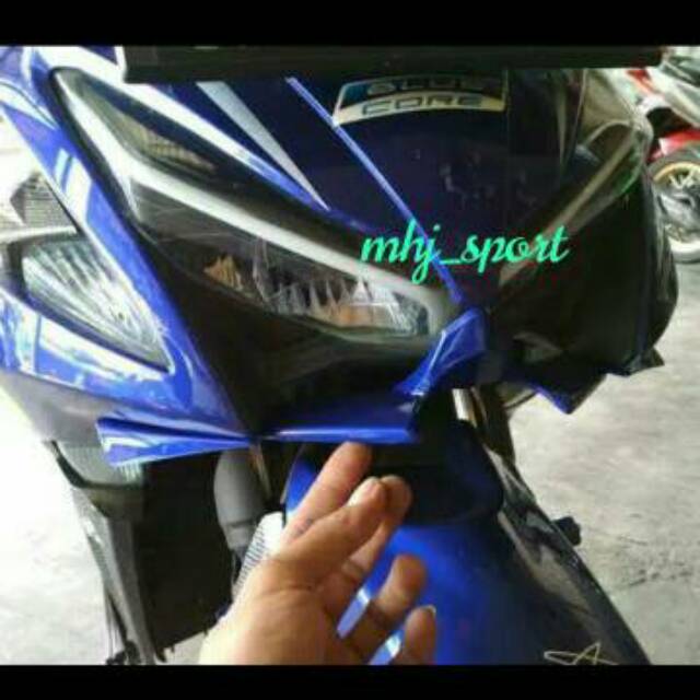 Winglet Yamaha All new  Aerox connected 155 - bahan abs plastik original