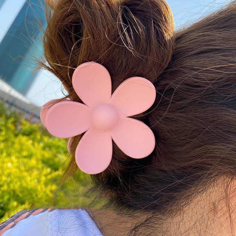Korean Style Summer Bright Color All Match Big Flower Styling Hair Clip Hair Accessories for Women Birthday Gift