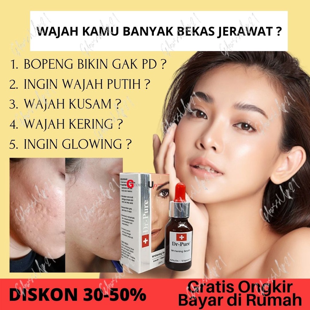 SERUM WAJAH DR PURE SERUM WHITENING - SERUM PENCERAH WAJAH