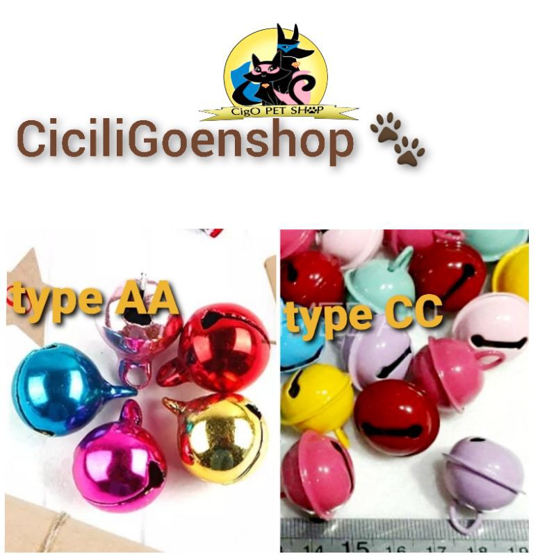 BUY 1 GET 1 !!! Lonceng plus ring tambahan aksesoris kalung anjing kucing tas dompet kunci uk 20MM