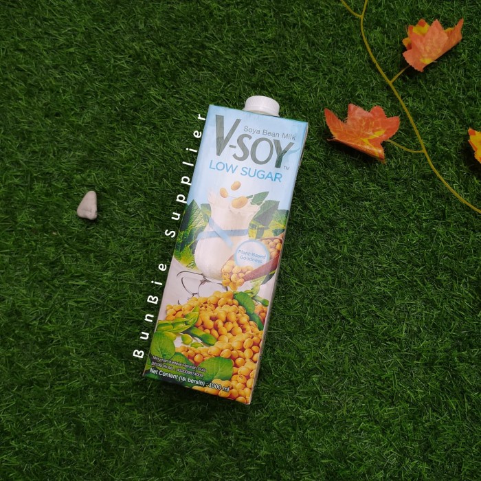 

ds211vz Susu Uht Vsoy Low Sugar 1 Liter | V-Soy Soya Bean Milk | Susu Kedelai Xa201As