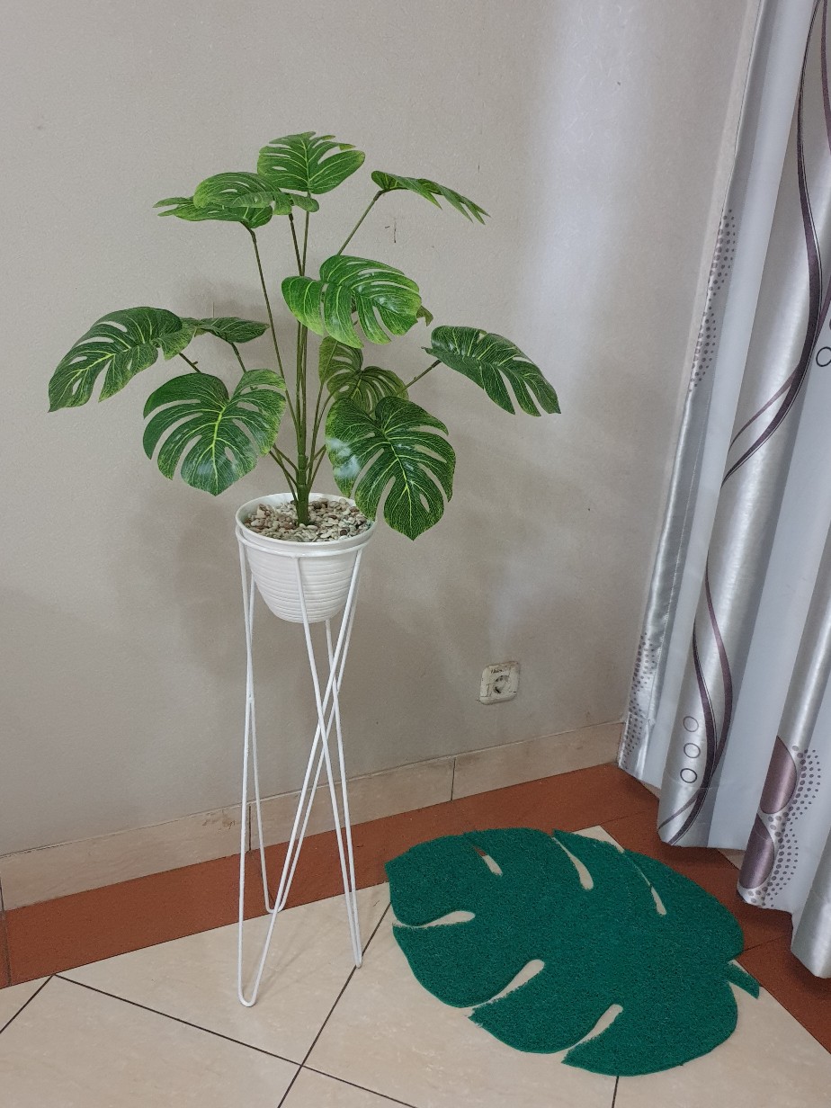 Standing Pot Besi 70cm Diameter 18cm / Rak Bunga Besi / Standing Planter