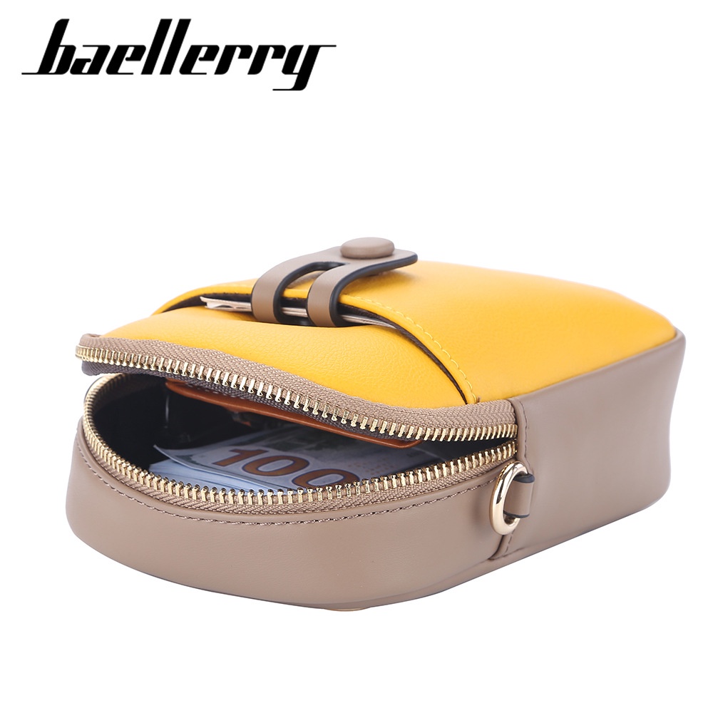 [BISA COD] BAELLERRY N8561 Tas Selempang Wanita Tas Handphone Sling Bag Premium Leather